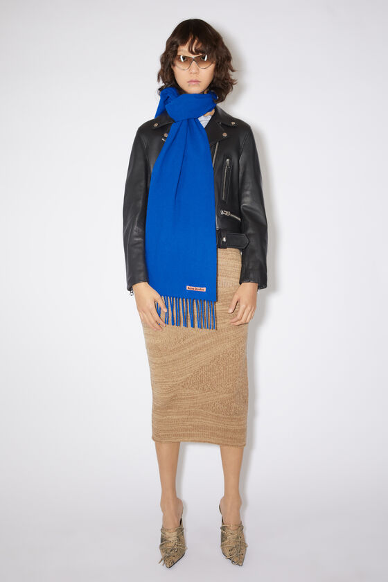 (image for) Trusted Fringe wool scarf - skinny